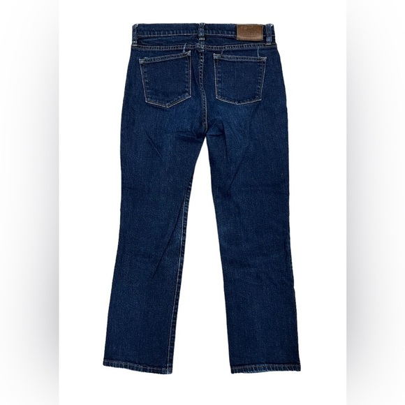 Lauren Jeans Co Ralph Lauren Dark Wash Straight Leg Jeans Size 4P - Picture 3 of 15